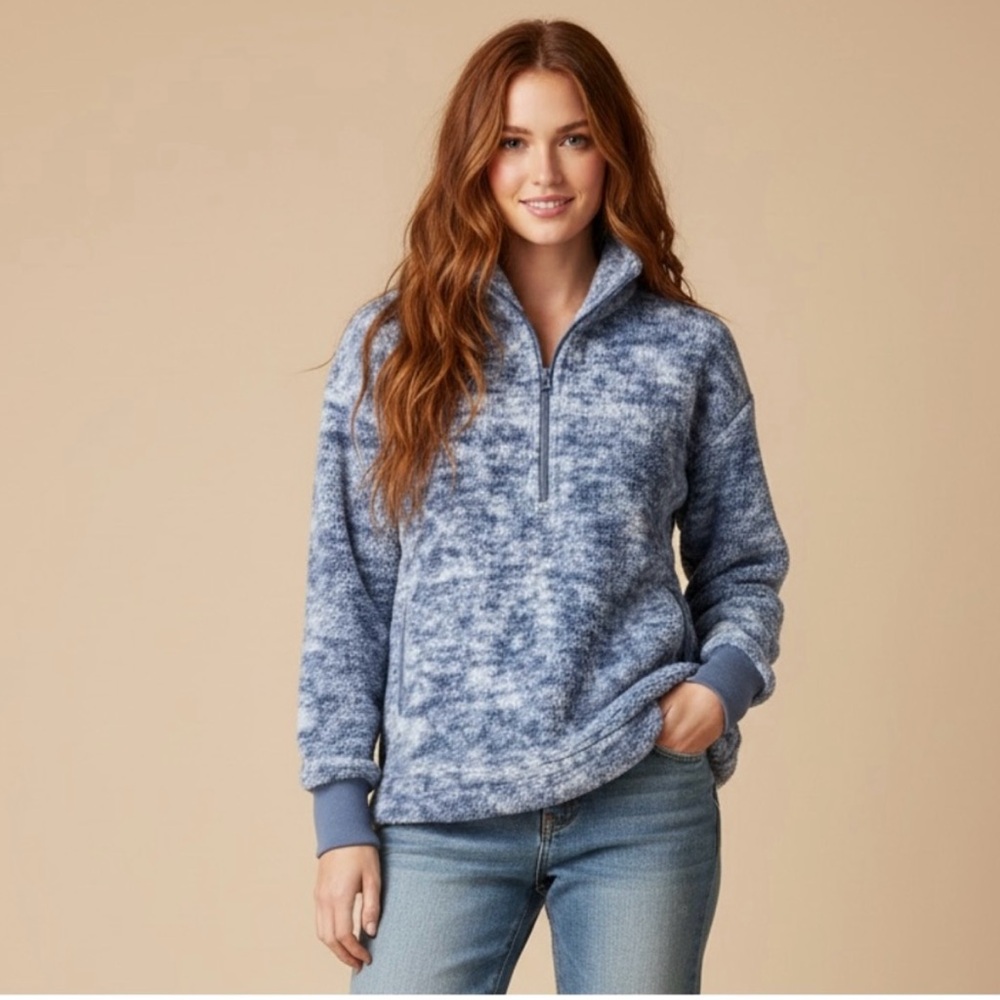 LuLaRoe Blue Fleece Pullover